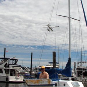 Seaplane on short final