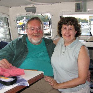 Warren and Lori visiting on Wild Blue