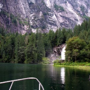 Here\'s our view of Chatterbox Falls - GORGEOUS!!