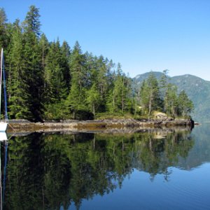 Peaceful scene at the Harmony Islands