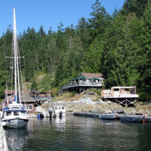 The dock at Refuge Cove
