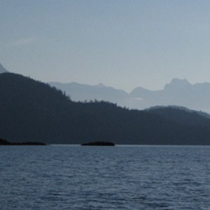 Leaving Squirrell Cove, toward Lewis Channel