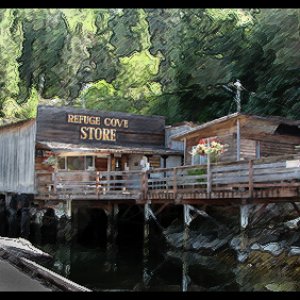 A little photo-art of the Refuge Cove Store