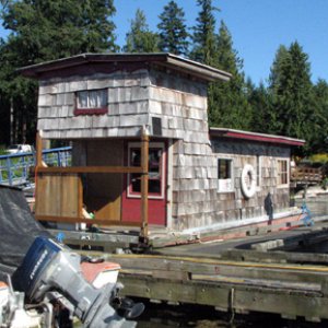 Houseboat in the marina