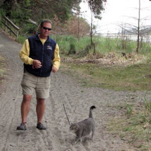 Walking "sandy claws" on Sidney Spit