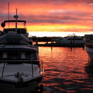 Sunset in the Inner Harbour