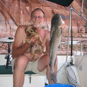 Three pound Dog and a six pound Catfish