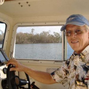 Capt. Mike.....at the helm.