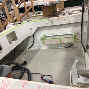 Media 'Inside the Venture 23 getting rigged' in album 'Arrival at the factory Saturday morning Aug 17 for the C-Brats tour'