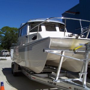 Our new 2009 Tomcat 255 "Destiny" at Wefings Marine in Eastpoint, Florida September 2009