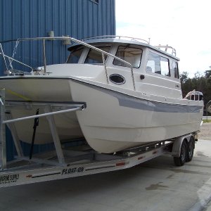 Our new 2009 Tomcat 255 "Destiny" at Wefings Marine in Eastpoint, Florida September 2009
