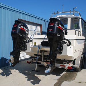 Our new 2009 Tomcat 255 "Destiny" at Wefings Marine in Eastpoint, Florida September 2009