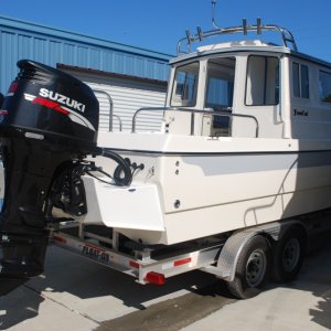 Our new 2009 Tomcat 255 "Destiny" at Wefings Marine in Eastpoint, Florida September 2009