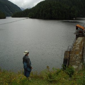 Link Lake - manmade, above the dam