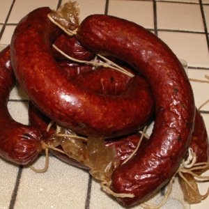Sausages Out of Smoker