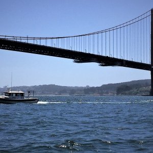 SleepyC under the Golden Gate Bridge SF Bay 4/2020  091.1SFB.4-19