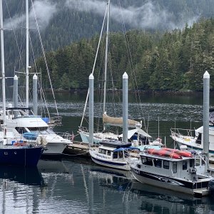 Hemmed in at Warm Springs Bay