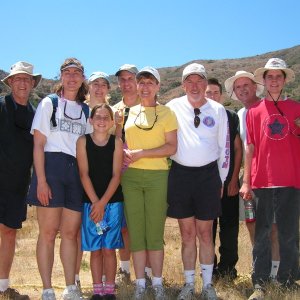 The hikers. Isthmus, Catalina, Aug 04