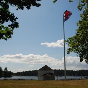 English Camp British Flag, San Juan Island