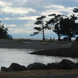 Campsite on Fossil Bay, Sucia Island