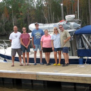 Group shot on the new dock at White City