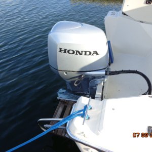 Honda 90 into the water