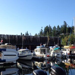 Langley Marina: Traveler, R-Matey, Anita Marie, C-Cakes and Daydream.