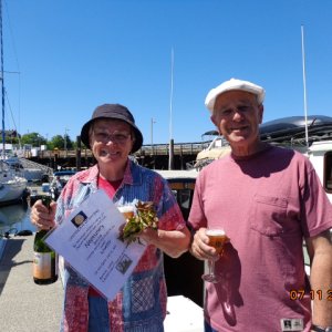 Ruth and Joe after the christening of R-Matey. Many thanks to Rev. Barry for performing the ceremony.