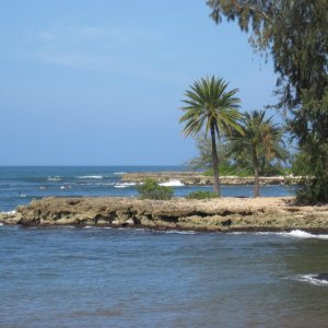 north shore Oahu west of Pipeline