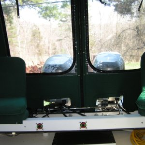 motor controls opening on the camper enclosure, nice feature