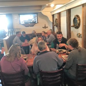 A few of the C-Brats out for supper