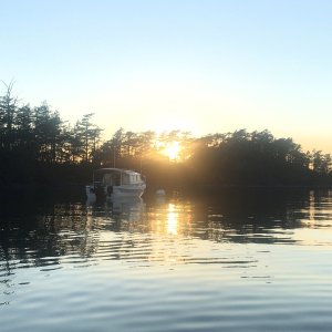 Sunset on Saturday March 21