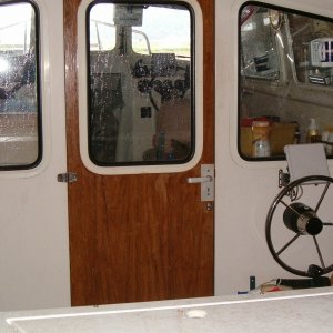 Rear Ultraflex Bulkhead Helm and 8 HP engine controls