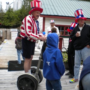 Don Filer leading the parade on the 4th.
Sullivan Bay