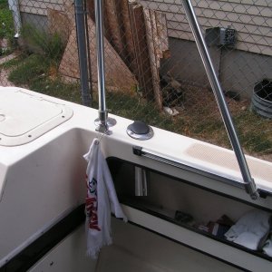 Media 'A little silicone and three screws... all done!' in album 'Added some rod holders for trolling'