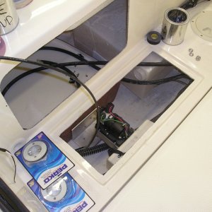 Bennett hydraulic pump under starboard aft 
floor.