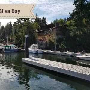 Traveled to Silva Bay to prepare for crossing the Strait of Georgia at dawn.