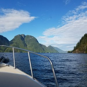 Heading towards the Octopus Islands, Quadra Island.
