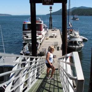 The dock at Jones Island State Park
