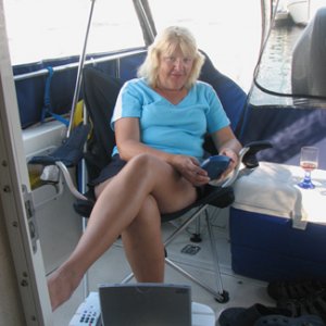 Watching cable TV in the cockpit