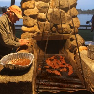 IMG 0183 Strip steak on the grill