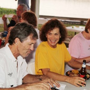John and Sherri at dinner