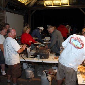 Saturday serving dinner