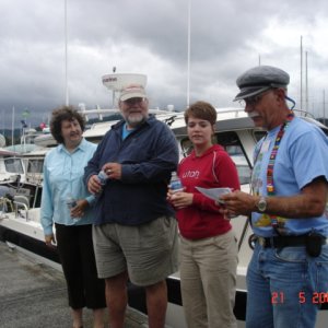 Christening LORI ANN,  Lori, Warren, Tory & Rev. Dave
