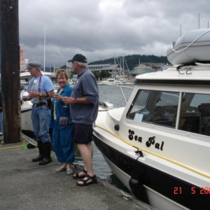 Christening SEA PAL, Rev. Dave, Betsy & Bob