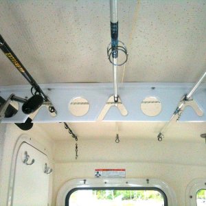 Ceiling Fishing Pole holder-rear