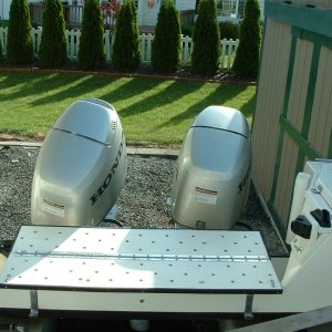 (B~C) I used some star board to craft rod holder mounts