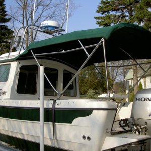 (Valkyrie) Aft view of new top.