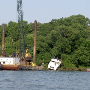 "Island?   I don't see any island!  Besides,  we have autopilot or cruise control or GSP or something like that.  There's nothing to worry about, these things almost drive themselves!"  (Bad night on Lake Erie with a new Tiara!)