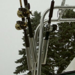 Radar arch rod holders - maximizing space.